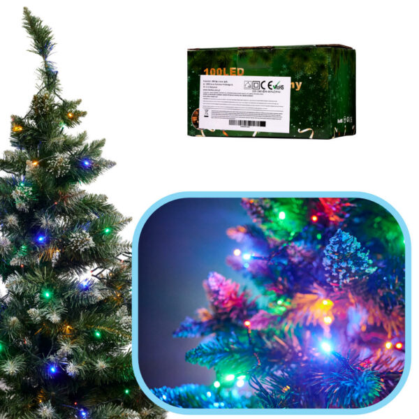 Lampki LED lancuch swietlny 10m 100LED multikolor