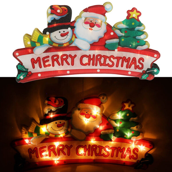 Lampki LED wiszaca dekoracja swiateczna Merry Christmas 45cm