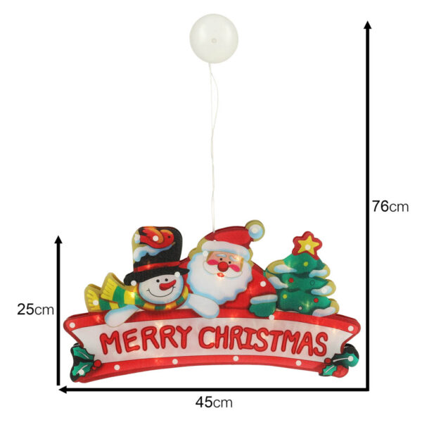 Lampki LED wiszaca dekoracja swiateczna Merry Christmas 45cm