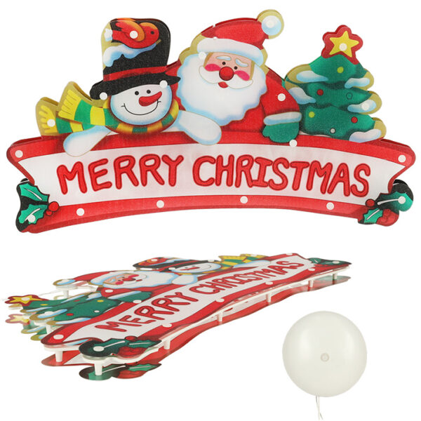 Lampki LED wiszaca dekoracja swiateczna Merry Christmas 45cm