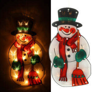 Lampki LED wiszaca dekoracja swiateczna balwan 45cm