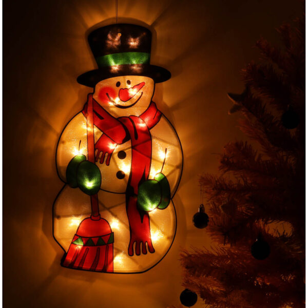 Lampki LED wiszaca dekoracja swiateczna balwan 45cm