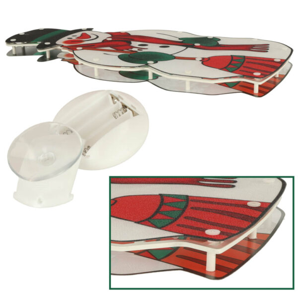 Lampki LED wiszaca dekoracja swiateczna balwan 45cm