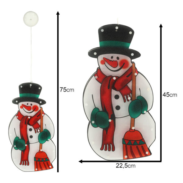 Lampki LED wiszaca dekoracja swiateczna balwan 45cm