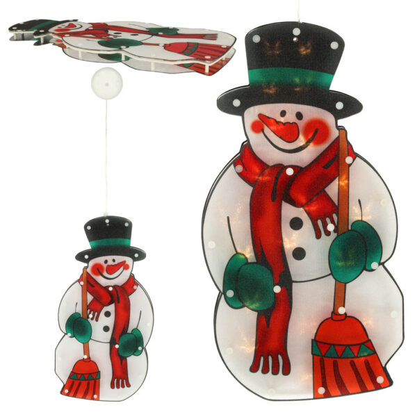 Lampki LED wiszaca dekoracja swiateczna balwan 45cm
