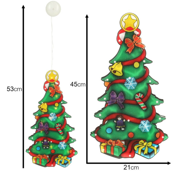 Lampki LED wiszaca dekoracja swiateczna choinka 45cm