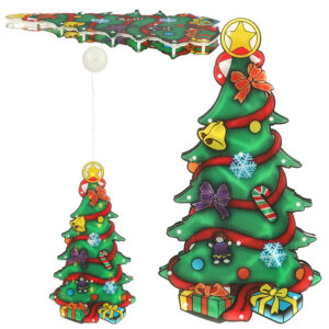 Lampki LED wiszaca dekoracja swiateczna choinka 45cm