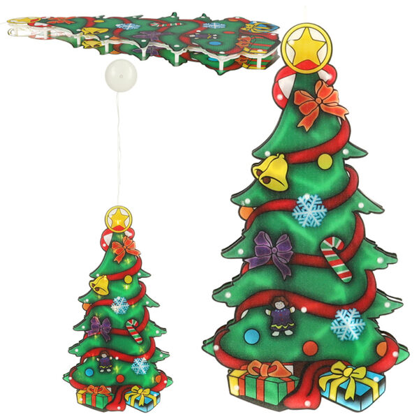 Lampki LED wiszaca dekoracja swiateczna choinka 45cm