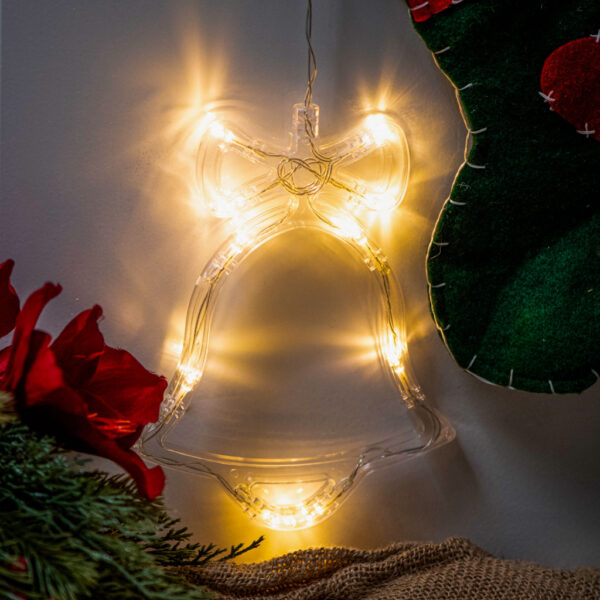 Lampki LED wiszaca dekoracja swiateczna dzwoneczek