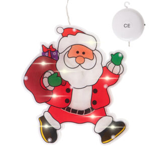 Lampki LED wiszaca dekoracja swiateczna mikolaj z prezentami