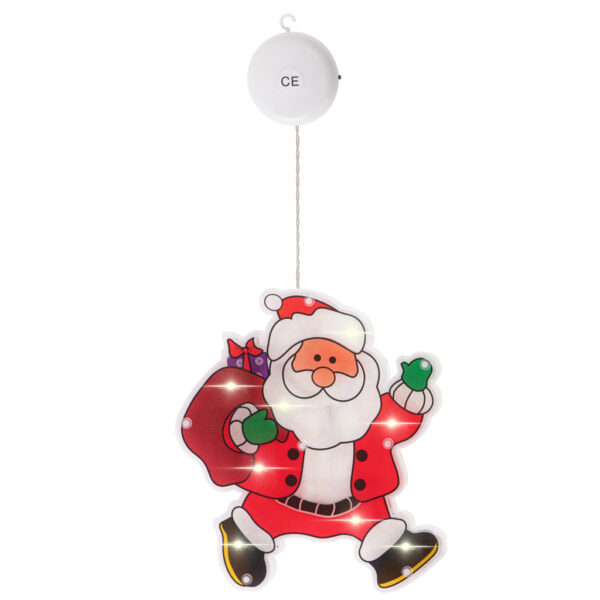 Lampki LED wiszaca dekoracja swiateczna mikolaj z prezentami