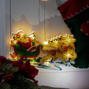 Lampki LED wiszaca dekoracja swiateczna sanie mikolaja