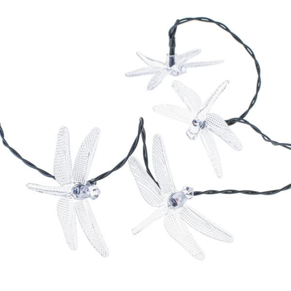 Lampki ogrodowe solarne wazki 6 5m 30LED multikolor Lampki ogrodowe solarne wazki 6 5m 30LED multikolor