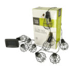 Lampki ogrodowe solarne zarowki girlanda loft 10LED