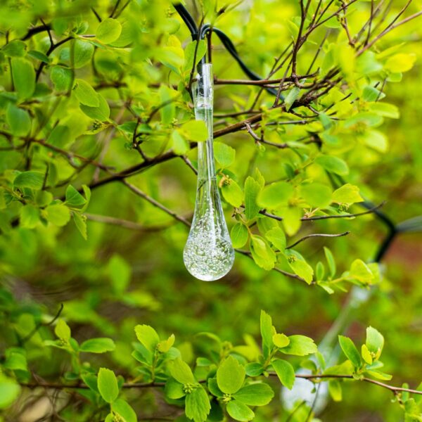 Lampki solarne ogrodowe sople 6 5m 30LED zimny bialy