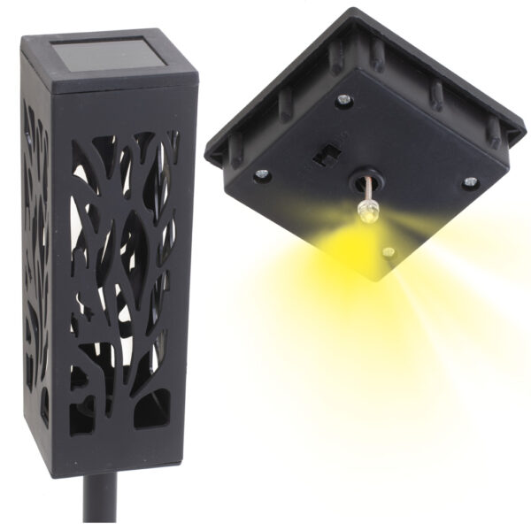 Lampy lampiony solarne stojace dekoracyjne 4 sztuki