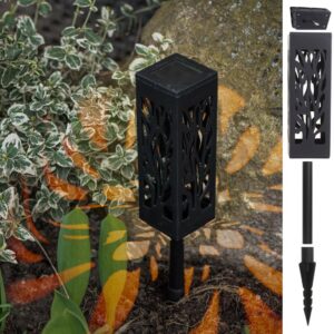 Lampy lampiony solarne stojace dekoracyjne 4 sztuki