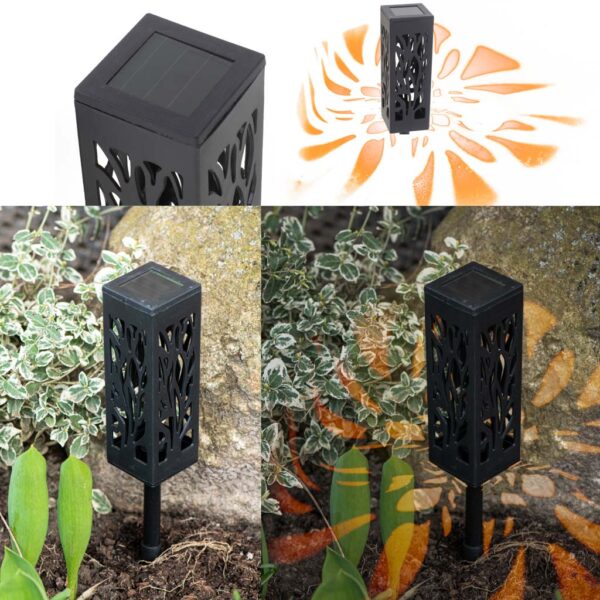 Lampy lampiony solarne stojace dekoracyjne 4 sztuki