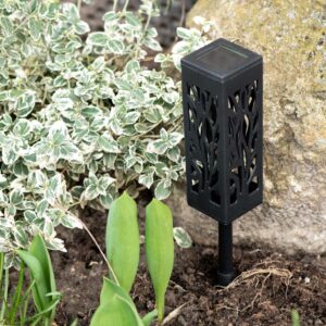Lampy lampiony solarne stojace dekoracyjne 4 sztuki