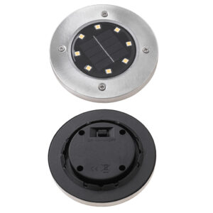 Lampy ogrodowe solarne najazdowe gruntowe 8LED 4szt zimny bialy