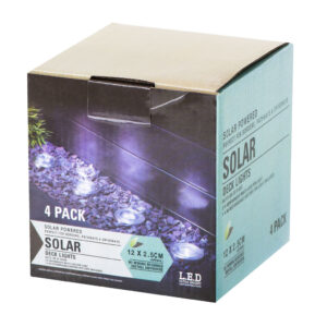 Lampy ogrodowe solarne najazdowe gruntowe 8LED 4szt zimny bialy