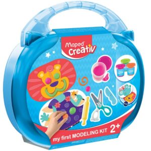 Lew z masy plastycznej w walizce Creativ