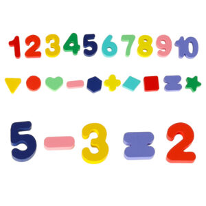 Liczydlo drewniane sorter cyfry montessori 3w1 13x36cm