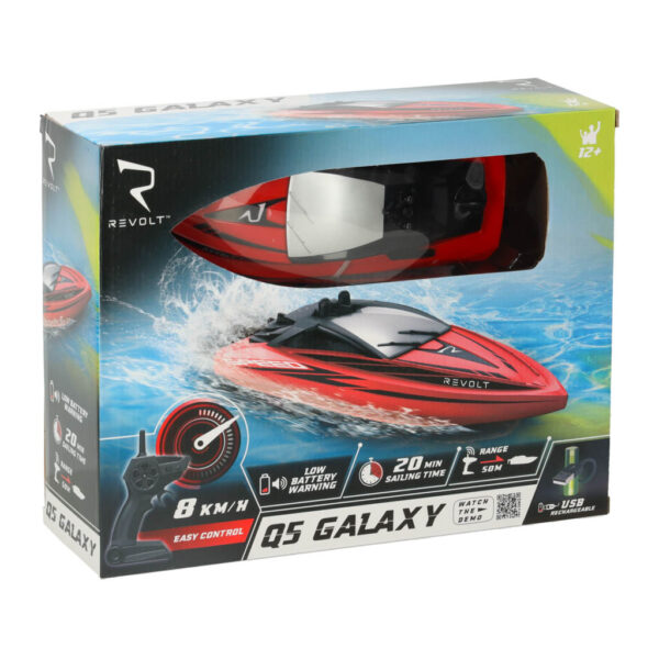 Lodz zdalnie sterowana Revolt Q5 Galaxy czerwona