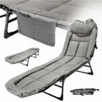 Lozko turystyczne LUARO skladane lezanka lezak polowe karpiowe biznesowe przenosne lekkie 200x64cm