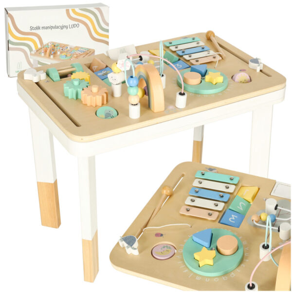 Lulilo Stolik manipulacyjny montessori kolorowy Lulilo Stolik manipulacyjny montessori kolorowy