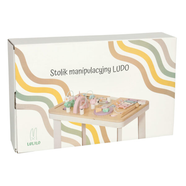 Lulilo manipulációs asztal Montessori pasztell