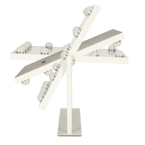 Lusterko do makijazu kosmetyczne podswietlane LED Hollywood z 12 zarowkami USB 30 x 40 cm