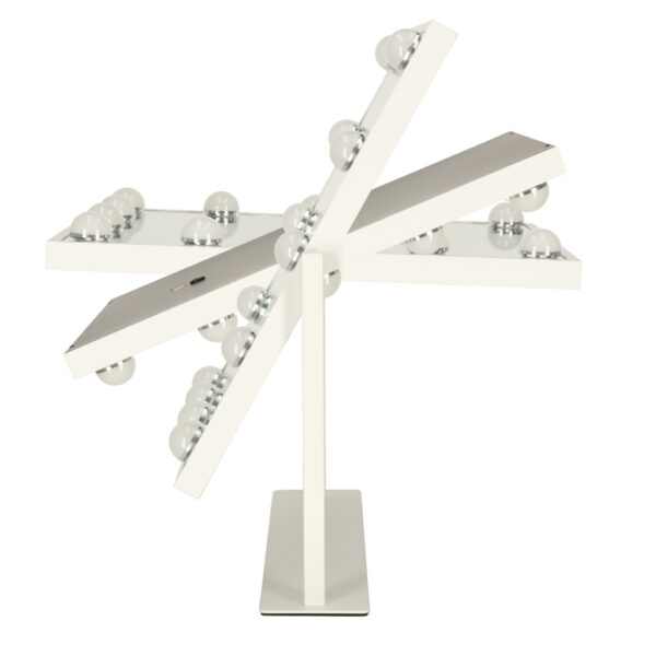 Lusterko do makijazu kosmetyczne podswietlane LED Hollywood z 12 zarowkami USB 30 x 40 cm