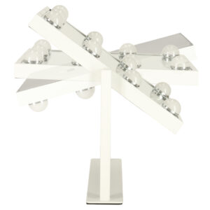 Lusterko do makijazu kosmetyczne podswietlane LED Hollywood z 9 zarowkami USB 25 x 30 cm