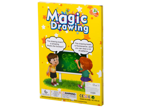 Magiczna tablica do rysowania swiatlem dlugopis UV kreatywny zestaw