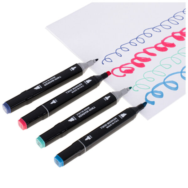 Markery dwustronne alkoholowe w etui 168 podstawka