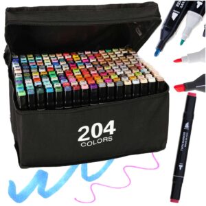 Markery dwustronne alkoholowe w etui 204 podstawka