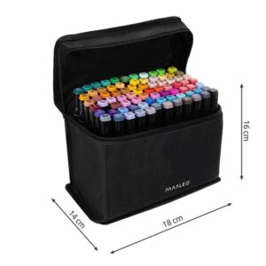 Markery dwustronne alkoholowe w etui 24 podstawka