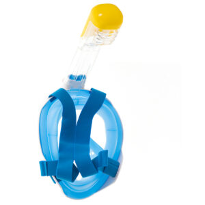 Full foldable snorkeling mask L XL blue