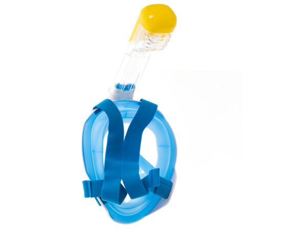 Full foldable snorkeling mask L XL blue