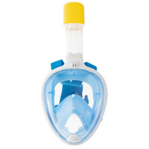 Full foldable snorkeling mask L XL blue