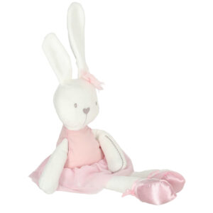 Maskotka pluszowa krolik w rozowej sukience 42cm