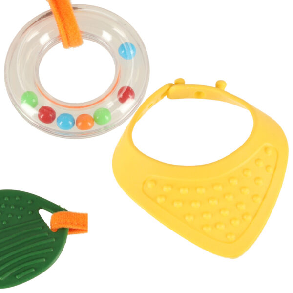 Maskotka sensoryczna zawieszka do wozka lisek