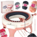 Maszyna do szycia krosno dziewiarskie 8 iglowa okragla 4 klebki wloczki