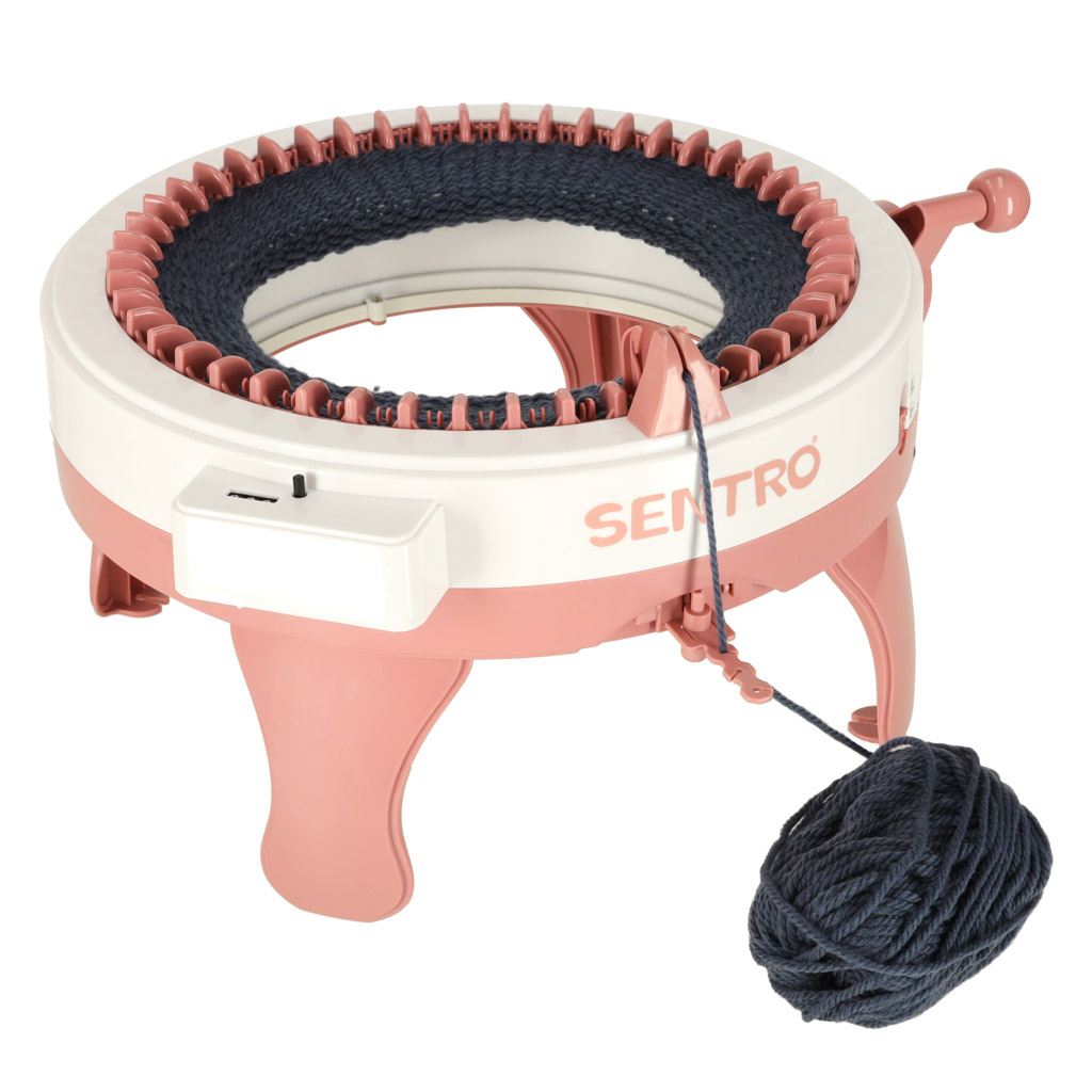 Maszyna do szycia krosno dziewiarskie 8 iglowa okragla 4 klebki wloczki