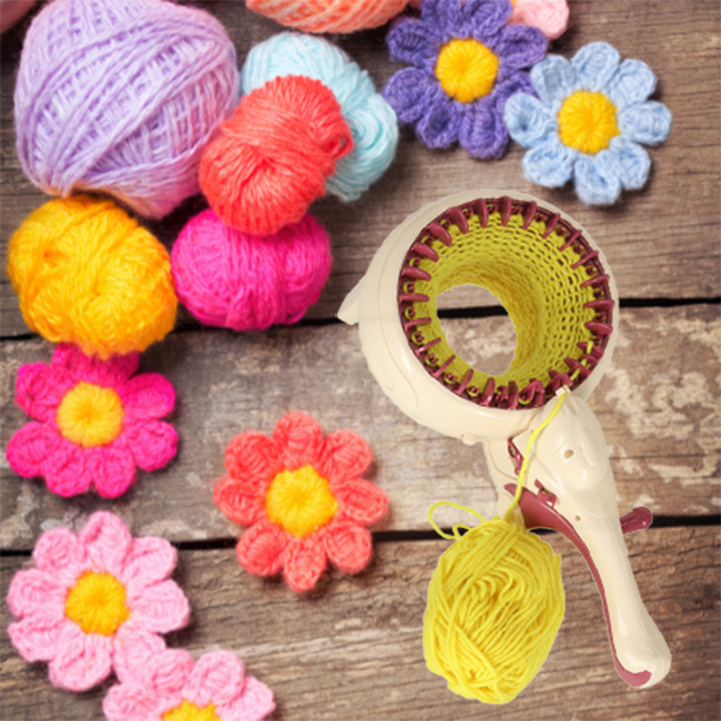 Maszyna do tkania robienia na drutach zestaw nici akcesoria