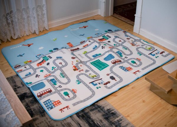 Mata Edukacyjna piankowa dla dzieci zima 180x200c Mata Edukacyjna piankowa dla dzieci zima 180x200c