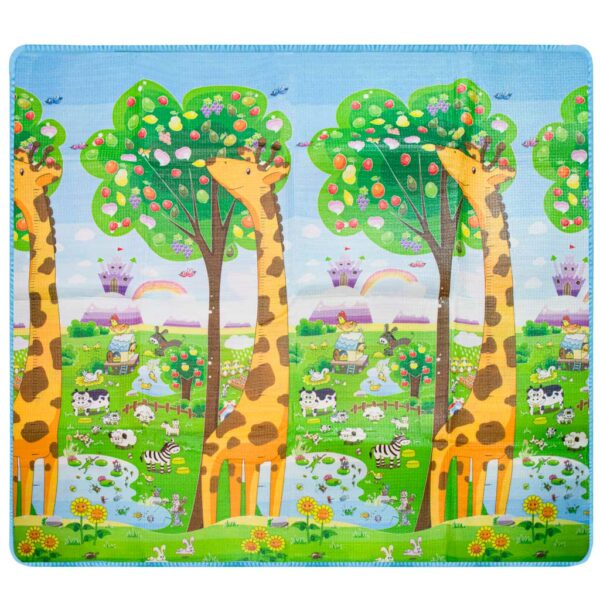 Mata Edukacyjna piankowa dwustronna ZOO 200cm x 180cm x 0 5cm