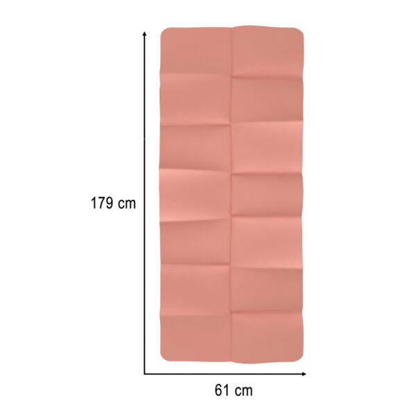 Mata do cwiczen jogi skladana 183x61x0 4 cm rozowa