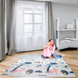 Mata edukacyjna dla dzieci ulica las 177x158x0 8cm